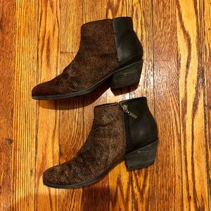 Clarks Calf Hair/Leather Booties